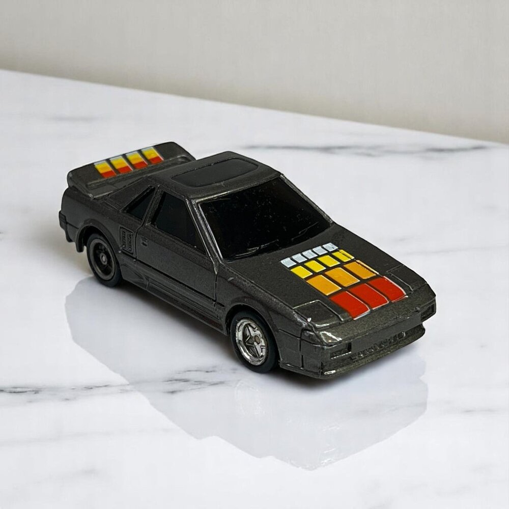 Vintage MC Toy Toyota MR2 Turbo 1/42 Scale Diecast Car With Graphic - 1980s